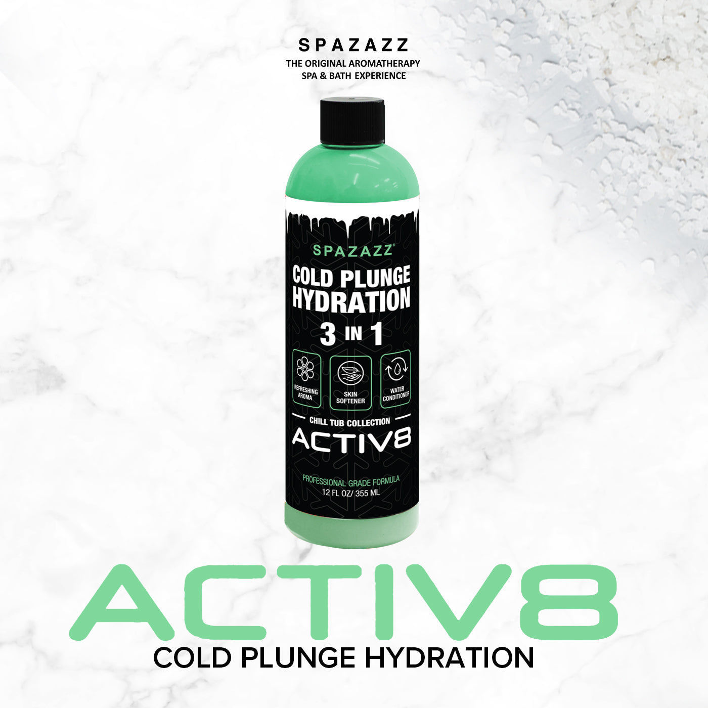 ACTIV8 -  12oz Cold Plunge Hydration - Spazazz Chill Tub Collection