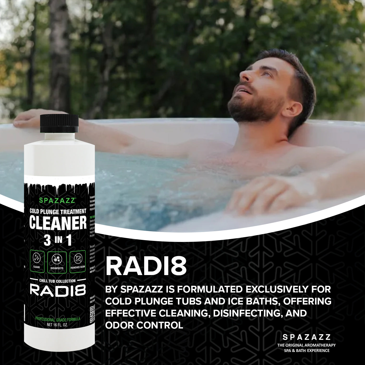 RADI8 - 3 in 1 - Cold Plunge Cleaner - Spazazz Chill Tub Collection