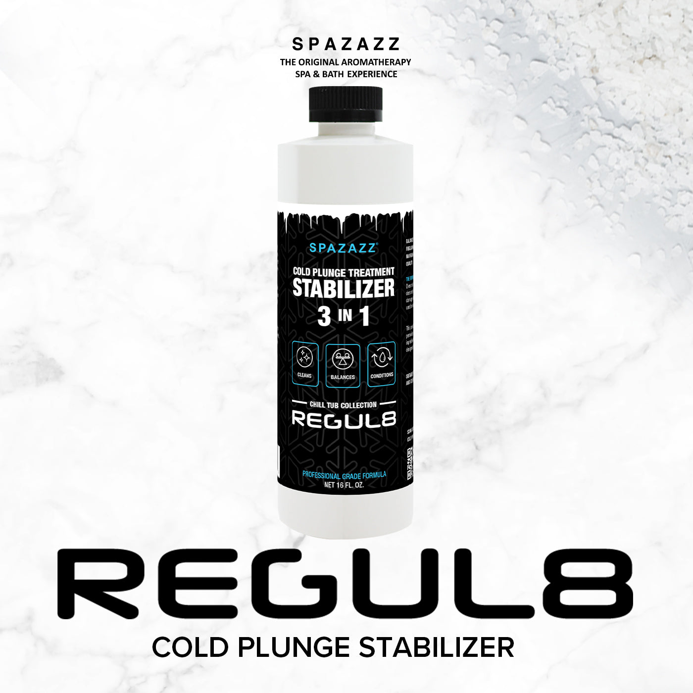 REGUL8 - 3in1 - Cold Plunge Treatment Water Stabilizer - Spazazz Chill Tub Collection