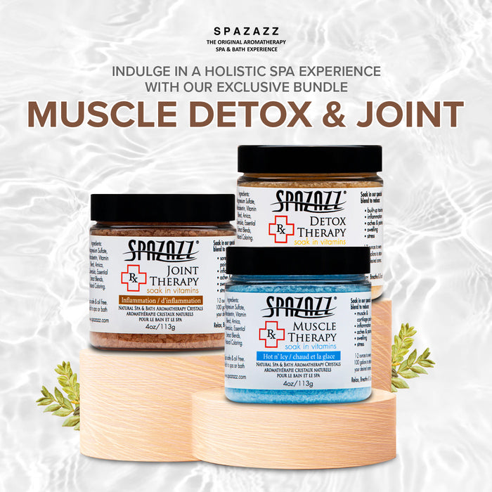 Rx Therapy Muscle, Detox, and Joint Bundle 4oz